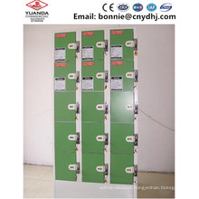 Vertical 9-Door Metal Storage Cabinet / Shopping Mall Steel Locker